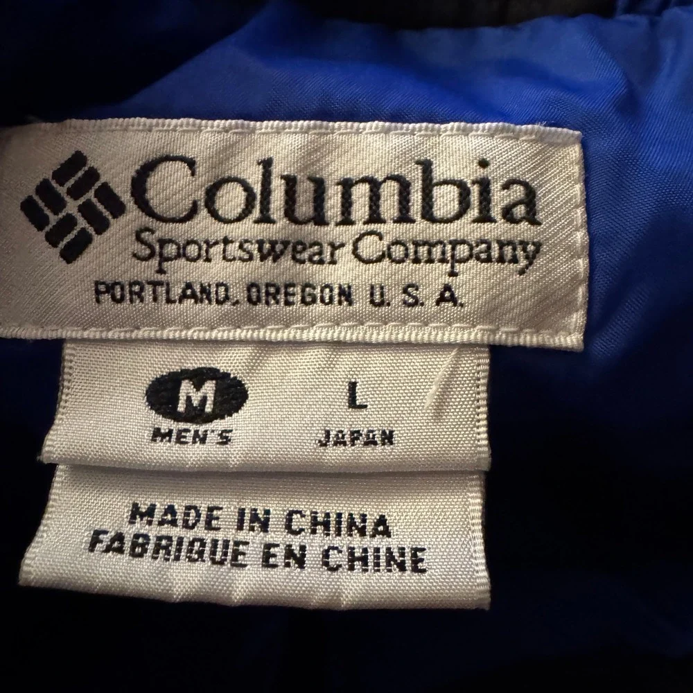 Vtg‎ 90s Columbia Mens M Blue Insulated Snow Pants Ski Snowboard Gorpcore Nylon